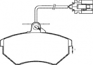 Комплект тормозных колодок QH Benelux BP608