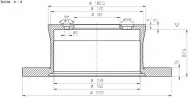 Тормозной диск QH Benelux BDC4700