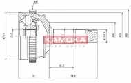 Шарнирный комплект KAMOKA 6336