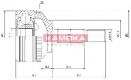 Шарнирный комплект KAMOKA 7140