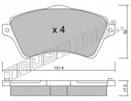 Комплект тормозных колодок TRUSTING 358.0