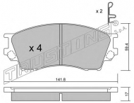 Комплект тормозных колодок TRUSTING 489.0