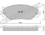 Комплект тормозных колодок TRUSTING 776.0