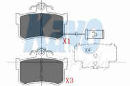 Комплект тормозных колодок KAVO PARTS KBP-2028