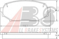 Комплект тормозных колодок A.B.S. 36725 OE