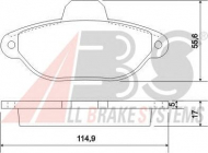 Комплект тормозных колодок A.B.S. 36854
