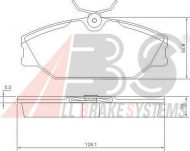 Комплект тормозных колодок A.B.S. 37138