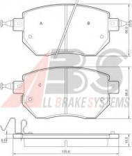 Комплект тормозных колодок A.B.S. 37504