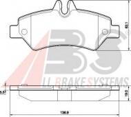Комплект тормозных колодок A.B.S. 37555