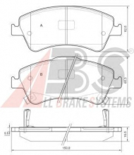 Комплект тормозных колодок A.B.S. 37615
