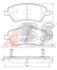 Комплект тормозных колодок A.B.S. 37620