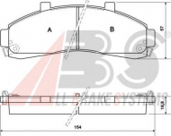 Комплект тормозных колодок A.B.S. 38652