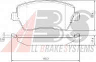 Комплект тормозных колодок A.B.S. P 68 033
