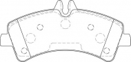 Комплект тормозных колодок NECTO FD7582V