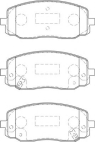 Комплект тормозных колодок NECTO FD7252A