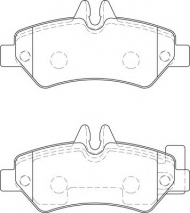Комплект тормозных колодок NECTO FD7583V