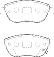 Комплект тормозных колодок NECTO FD7262A
