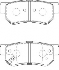 Комплект тормозных колодок NECTO FD7443A