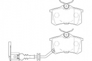 Комплект тормозных колодок DURON DBP391645