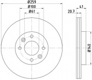Тормозной диск DON MDC811