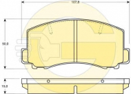 Комплект тормозных колодок GIRLING 6103129