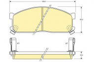 Комплект тормозных колодок GIRLING 6107379