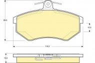 Комплект тормозных колодок GIRLING 6110481