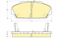 Комплект тормозных колодок GIRLING 6111379