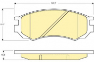 Комплект тормозных колодок GIRLING 6111419