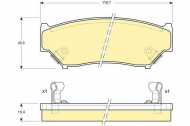 Комплект тормозных колодок GIRLING 6111749
