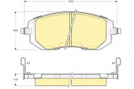 Комплект тормозных колодок GIRLING 6133289