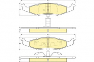 Комплект тормозных колодок GIRLING 6140065