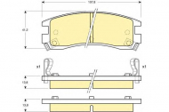 Комплект тормозных колодок GIRLING 6140429