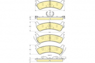 Комплект тормозных колодок GIRLING 6140945