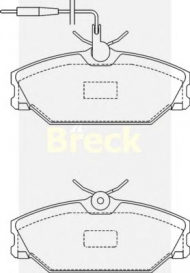 Комплект тормозных колодок BRECK 21388 00 702 10