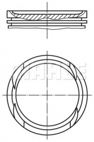 Поршень MAHLE ORIGINAL 003 06 00