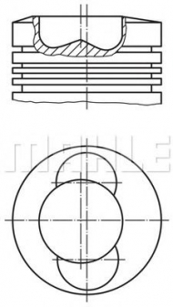 Поршень MAHLE ORIGINAL 099 92 00