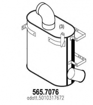 Амортизатор ASSO 565.7076