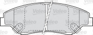 Комплект тормозных колодок VALEO 598511