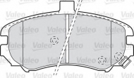 Комплект тормозных колодок VALEO 598739
