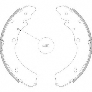 Комлект тормозных накладок WOKING Z4216.00