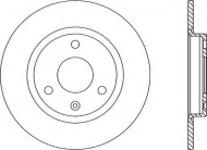 Тормозной диск OPEN PARTS BDR1105.10
