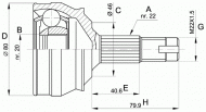 Шарнирный комплект OPEN PARTS CVJ5011.10