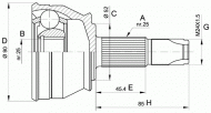 Шарнирный комплект OPEN PARTS CVJ5211.10