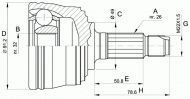 Шарнирный комплект OPEN PARTS CVJ5353.10