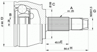 Шарнирный комплект OPEN PARTS CVJ5375.10