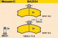 Комплект тормозных колодок BARUM BA2024