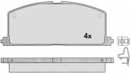 Комплект тормозных колодок RAICAM 575.0