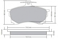 Комплект тормозных колодок FREMAX FBP-1685
