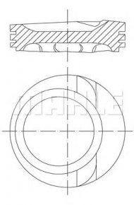 Поршень PERFECT CIRCLE 56 01758 0